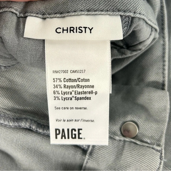 NWOT Paige Christy Straight Leg Cotton Blend Ankle Pants - Picture 12 of 13